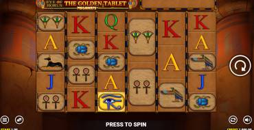 Eye of Horus: The Golden Tablet Megaways: Máquina tragaperras