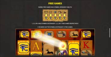 Eye of Horus: The Golden Tablet Megaways: Tiradas gratuitas y/o re-giros