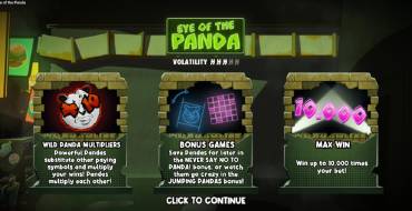 Eye of the Panda: Características únicas