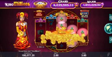 Fire and Roses Joker King Millions: Botes