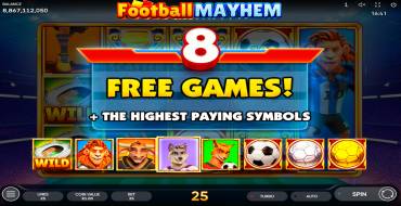 Football Mayhem: Tiradas gratuitas y/o re-giros