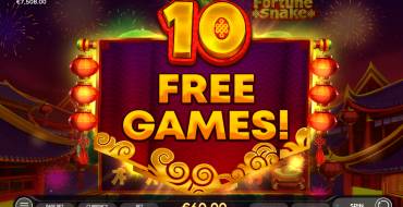 Fortune Snake: Tiradas gratuitas y/o re-giros