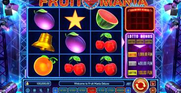 Fruit Mania Deluxe: Máquina tragaperras