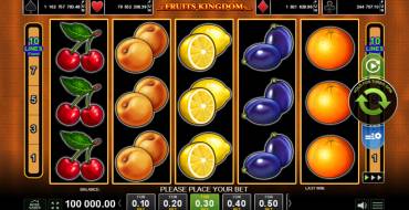 Fruits Kingdom: Máquina tragaperras