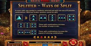 Gem Splitter: Características únicas