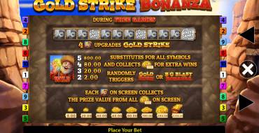 Gold Strike Bonanza Fortune Play: Tiradas gratuitas y/o re-giros