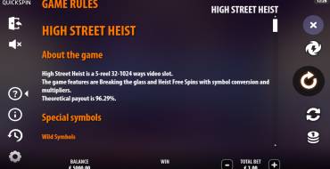 High Street Heist: Reglas