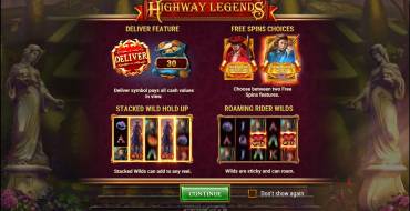 Highway Legends: Características únicas