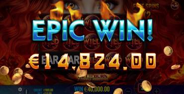 Hot to Burn – 7 Deadly Free Spins: Ganancias