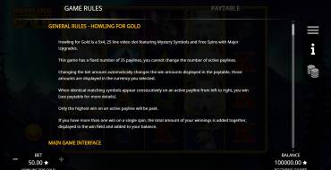 Howling for Gold: Reglas