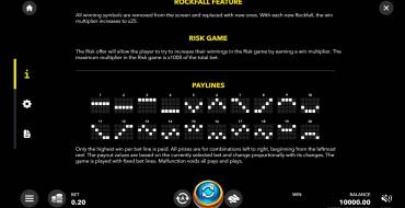 Icy Rockfall X25: Juegos de bonificación