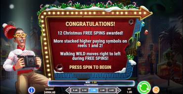 Invading Vegas: Las Christmas: Giros gratis