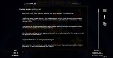 Jesters Joy: Reglas