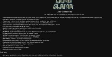 Lama Glama V2: Reglas