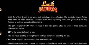 Let It Burn: Reglas