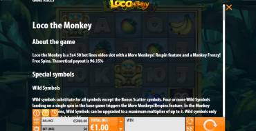 Loco the Monkey: Reglas