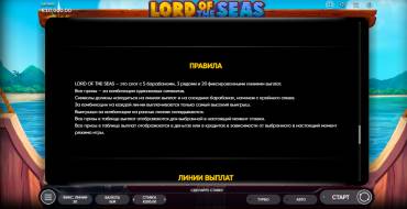 Lord Of The Seas: Reglas