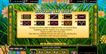 Lucky Buzz: Reglas