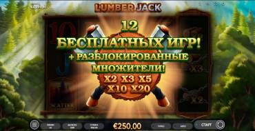 Lumber Jack: Tiradas gratuitas y/o re-giros