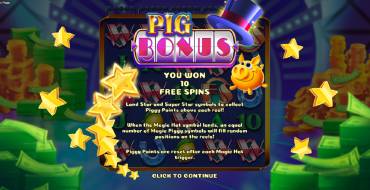 Magic Piggy: Giros gratis