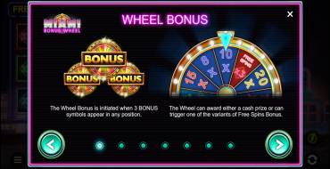 Miami Bonus Wheel: Juegos de bonificación