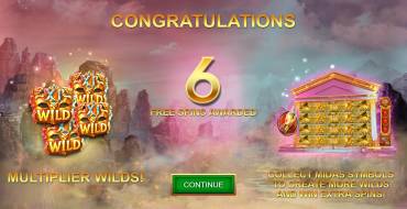 Midas Treasure: Tiradas gratuitas y/o re-giros