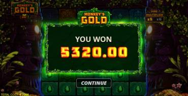 Monkey's Gold xPays: Ganancias