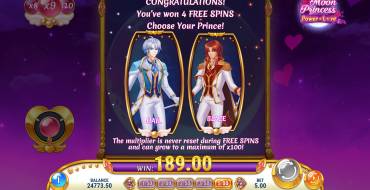 Moon Princess Power of Love: Giros gratis