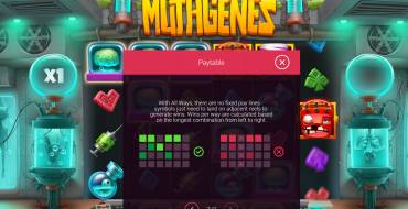 Mutagenes: Tabla de pagos