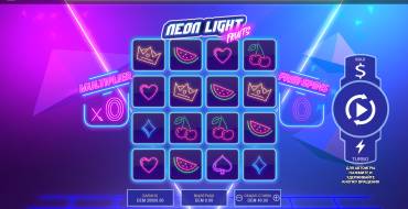 Neon Light Fruits: Diseño