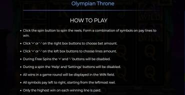 Olympian Throne: Reglas