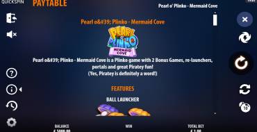 Pearl o’ Plinko – Mermaid Cove: Tabla de pagos