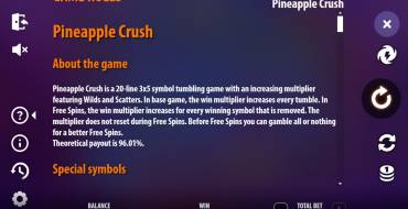 Pineapple Crush: Reglas