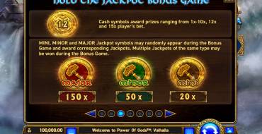 Power of Gods: Valhalla: Jackpot