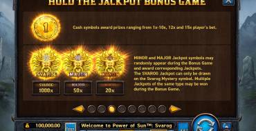 Power of Sun Svarog: Jackpot