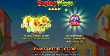 Raging Wings: Máquina tragaperras