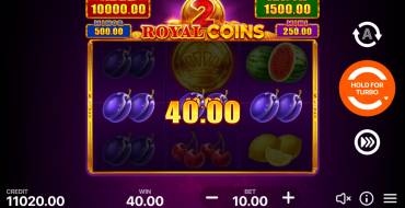 Royal coins 2: Hold and Win: Ganancias