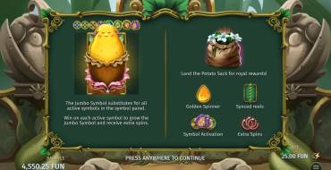 Royal Potato 2: Tiradas gratuitas y/o re-giros