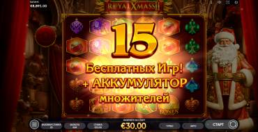 Royal Xmass 2: Tiradas gratuitas y/o re-giros