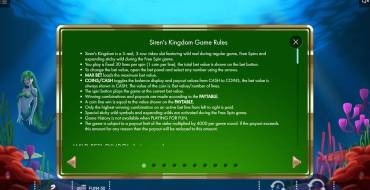 Siren’s Kingdom: Reglas del juego