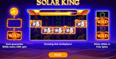 Solar King: Características únicas