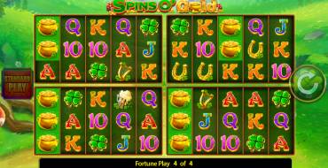 Spins O' Gold Fortune Play: Juegos de bonificación