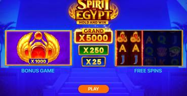 Espíritu de Egipto: Hold and Win