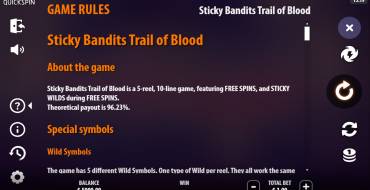 Sticky Bandits Trail of Blood: Reglas