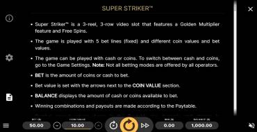 Super Striker: Reglas