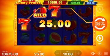 Frutas Super Sunny: Hold and Win