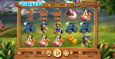 Super Twister: Pantalla de inicio