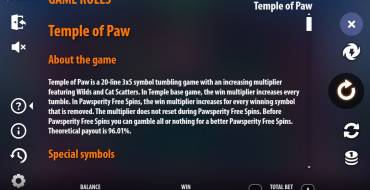 Temple of Paw: Reglas