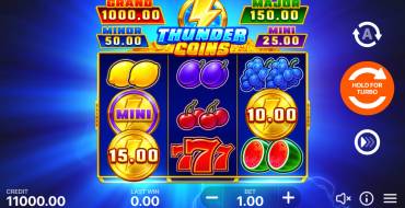 Thunder Coins: Hold and Win: Máquina tragaperras