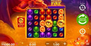 Treasures of Fire: Premios Scatter